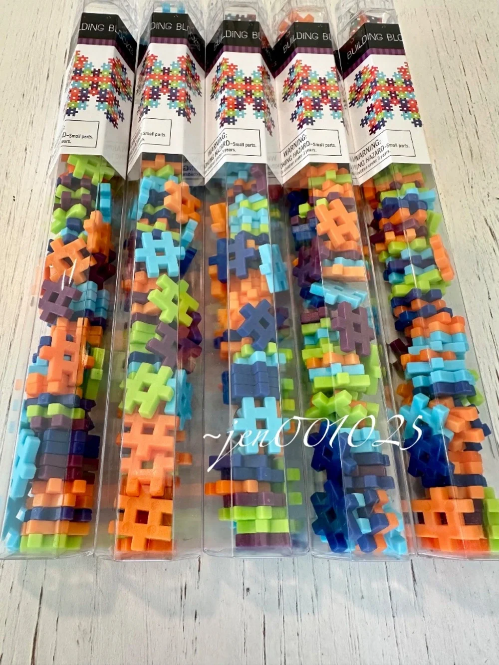5 Sets Target Hashtag Building Blocks Multicolor